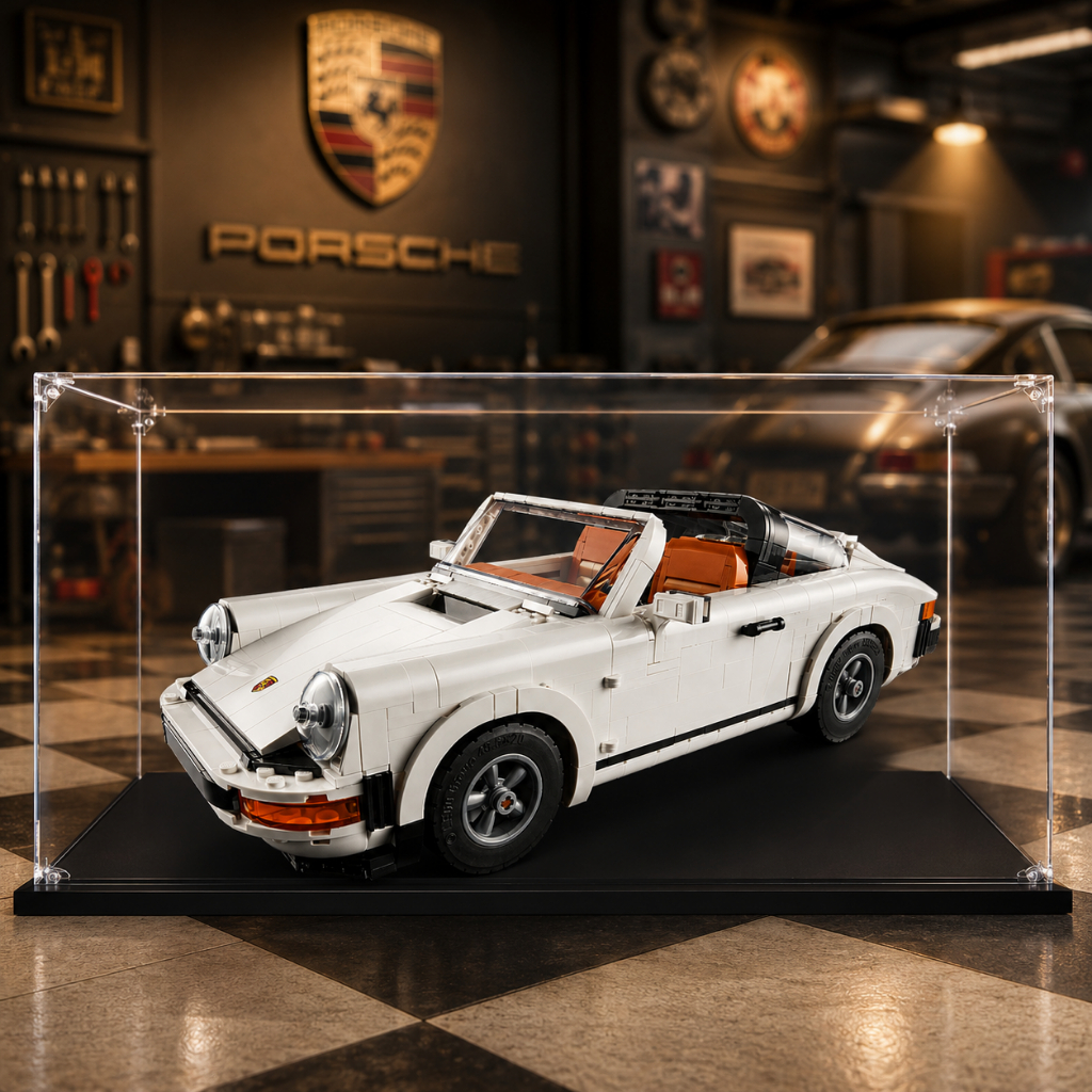 Acrylic Display Box กล่องโชว์อะคริลิค กันฝุ่น For Lego 10295 Porsche 911 ตู้โชว์รถสปอร์ตคลาสสิก อะคริลิคใส ของสะสม