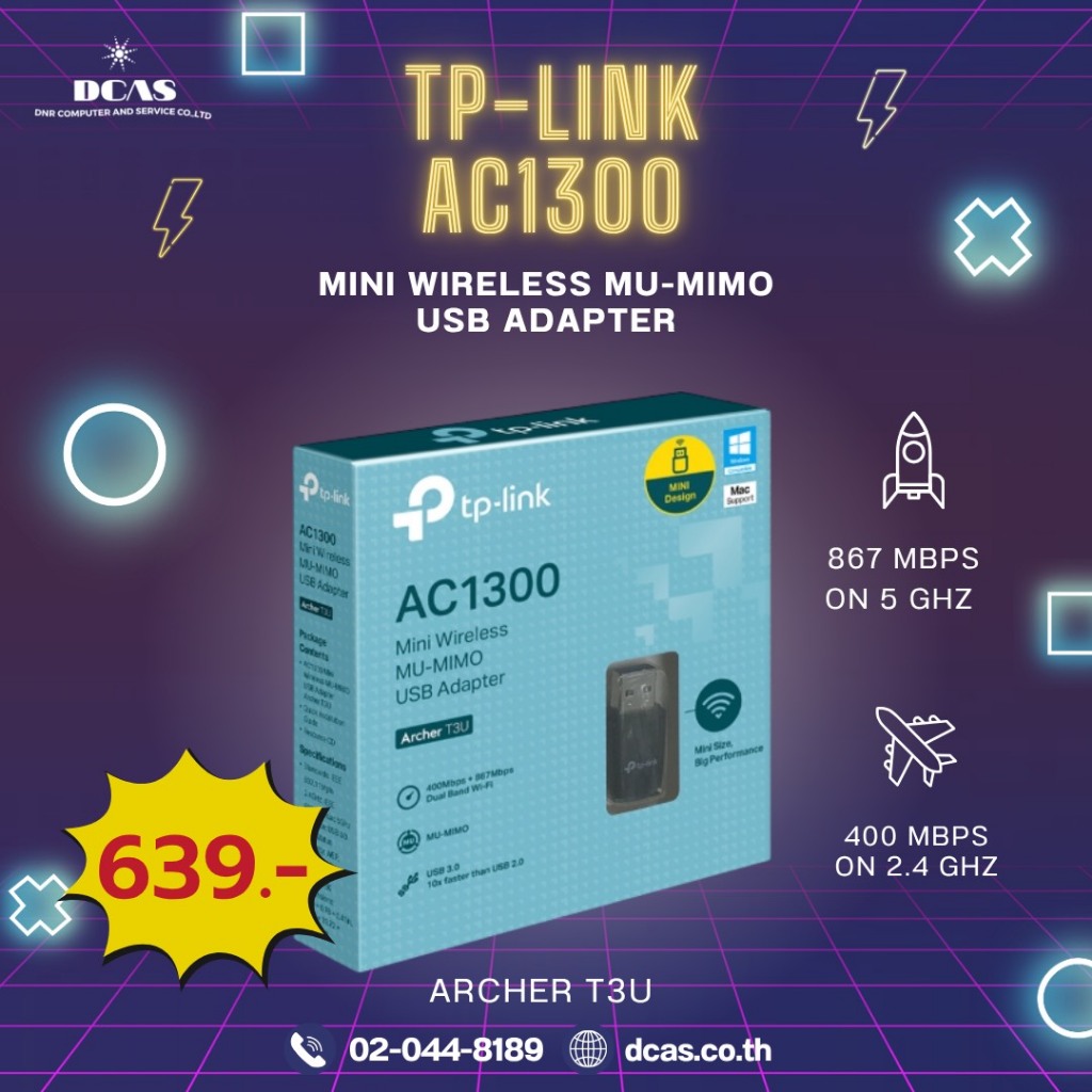 TP-Link AC1300 Mini Wireless MU-MIMO USB Adapter
