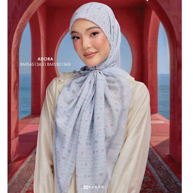 ❣️คอลใหม่Hn91-Hn110❣️ Hanami hijab ผ้าคลุมแบรนด์ฮานามิ ผ้าหอม มีหมุดแบรนด์ให้