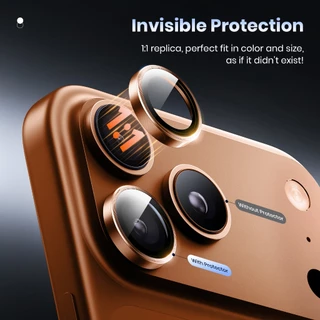 Hoerrye for iPhone 17 ProMax/17 Pro ฟิล์มป้องกันเลนส์กล้อง โลหะ ฟิล์มกระจก สีสันสวยงาม อัลตร้าเอชดี ไอโฟน 17 ติดตั้งง่าย
