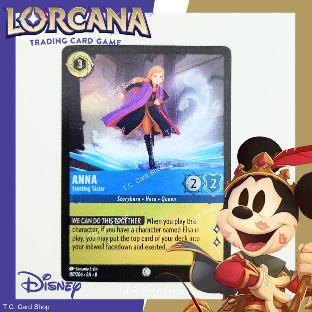 Anna - Trusting Sister (Foil) 157/204 C - Disney Lorcana (ดิสนีย์ ลอร์คาน่า) (Reign of Jafar)