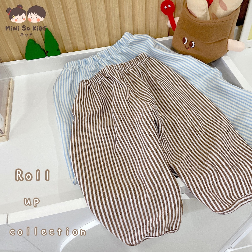 กางเกงขายาวเด็กมินิมอล Roll-up Pants Collection