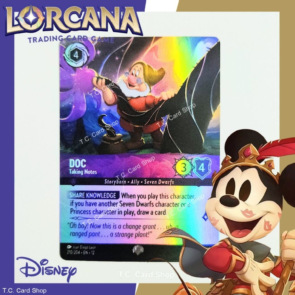 Doc - Taking Notes EN12 210/204 EPIC (Wilds Unknown) - Disney Lorcana  (ดิสนีย์ ลอร์คาน่า)