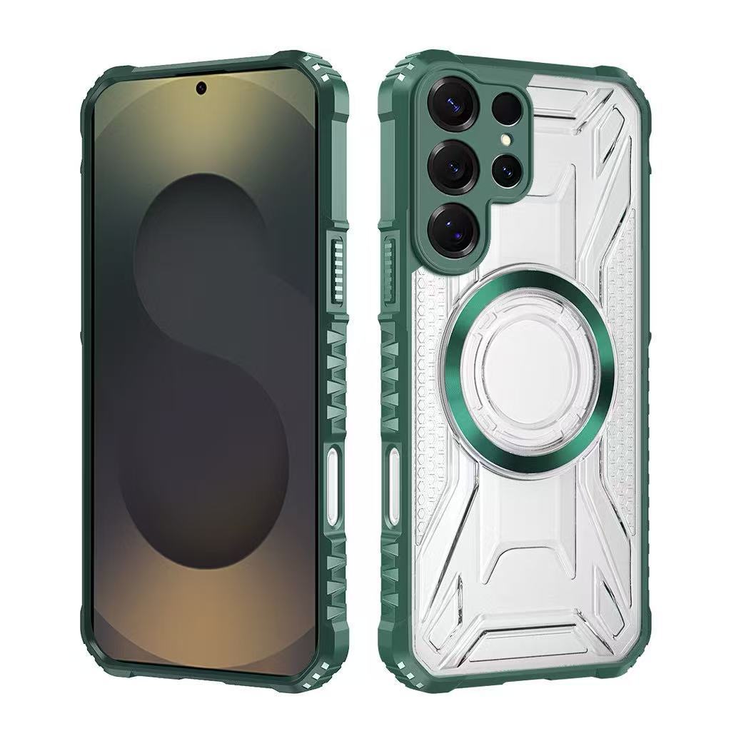 เคสใส แม่เหล็ก สำหรับ Samsung S26 S25 S24 Plus S26Ultra S25Ultra S24Ultra S22Ultra S23FE S21FE A04S A13 5G กันกระแทก
