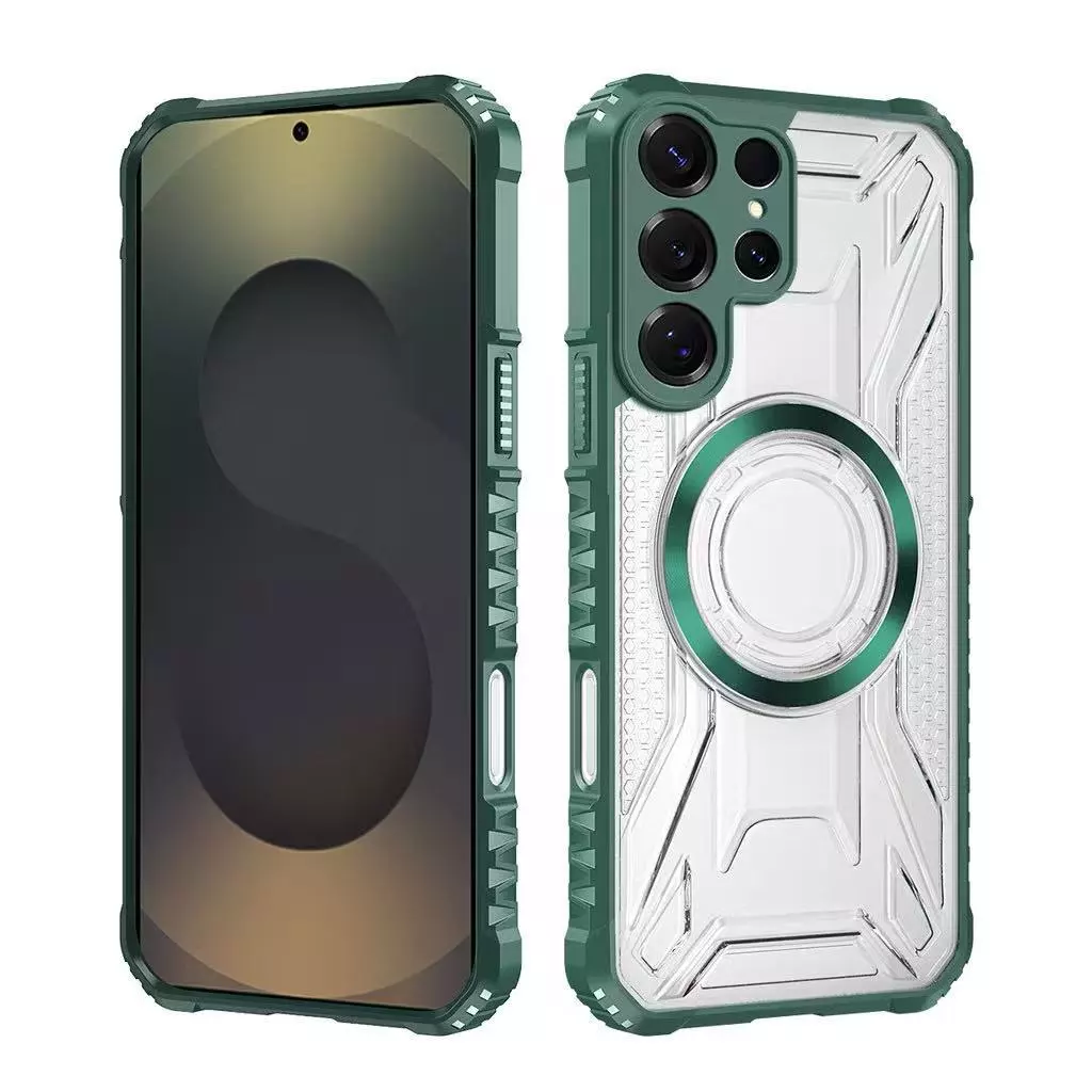 เคสใส แม่เหล็ก สำหรับ Samsung S26 S25 S24 Plus S26Ultra S25Ultra S24Ultra S22Ultra S23FE S21FE A04S A13 5G กันกระแทก