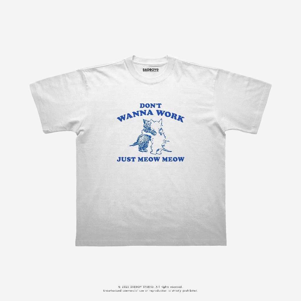 [ ส่งด่วน ] SADBOY® | Meow Meow | 100% Organic Cotton