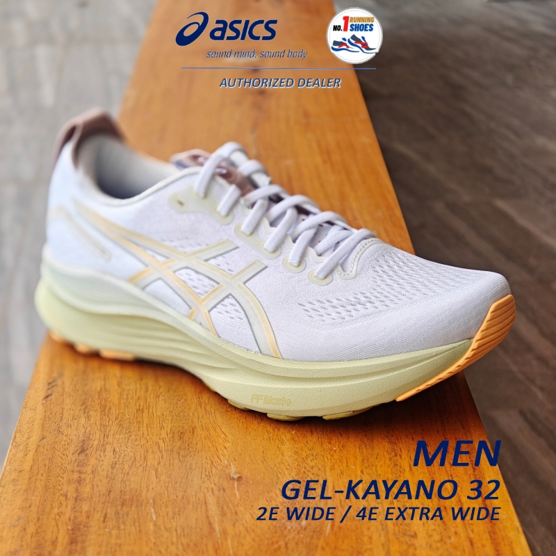 [✨WIDE] Asics รุ่น Gel-Kayano 32 2E 4E 1011C051-101 สี White/ orange glow ของเเท้ 100%