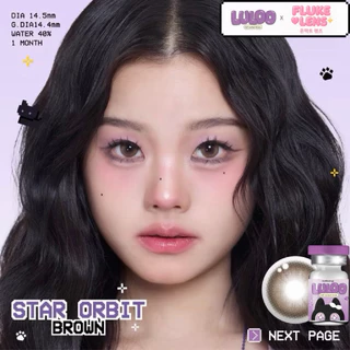 คอนแทคเลนส์ (ตาโต) รุ่น 💜 Star Orbit 💜 เลนส์ตากลมปุ๊กปิ๊ก น่ารัก ราย1เดือน LULOO
