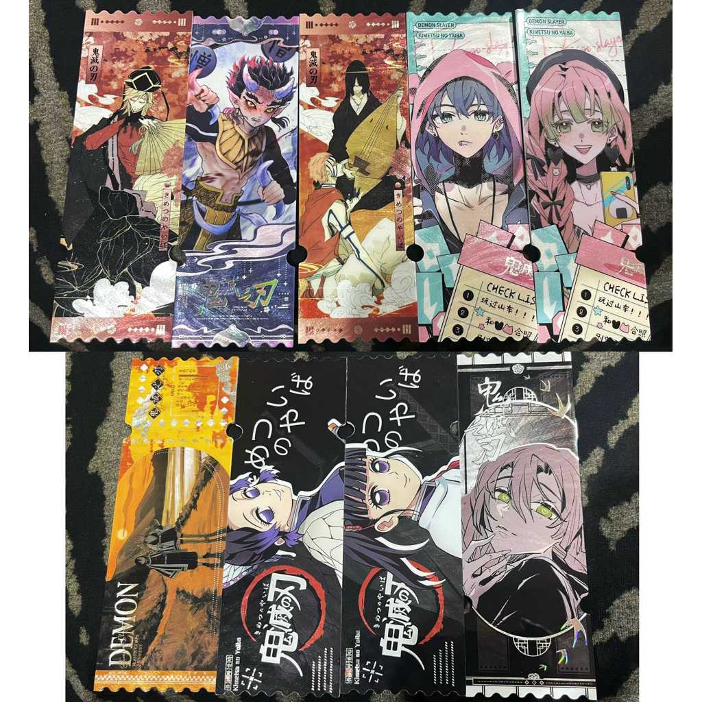 (พร้อมส่ง เลือกได้💚) ตั๋วยาว ดาบพิฆาตอสูร kimetsu no yaiba demon slayer laser ticket