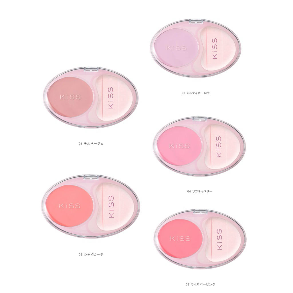 🇯🇵พรี | แท้ Kiss - Be my real cheek 3g บรัชออนเนื้อครีม🇯🇵