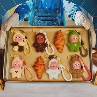 POP MART Twinkle Twinkle Savor the Moment Series – Fresh-baked Mini Cookies Plush Pendant Blind Box, Collectible Action