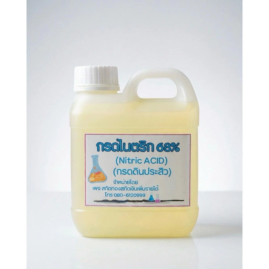 Nitrica 68 สำหรับปรับค่า pH น้ำ ลดความเป็นด่างของน้ำ ใช้ในระบบผักไฮโดรโปรนิกส์ ขนาดบรรจุ 1 ลิตร