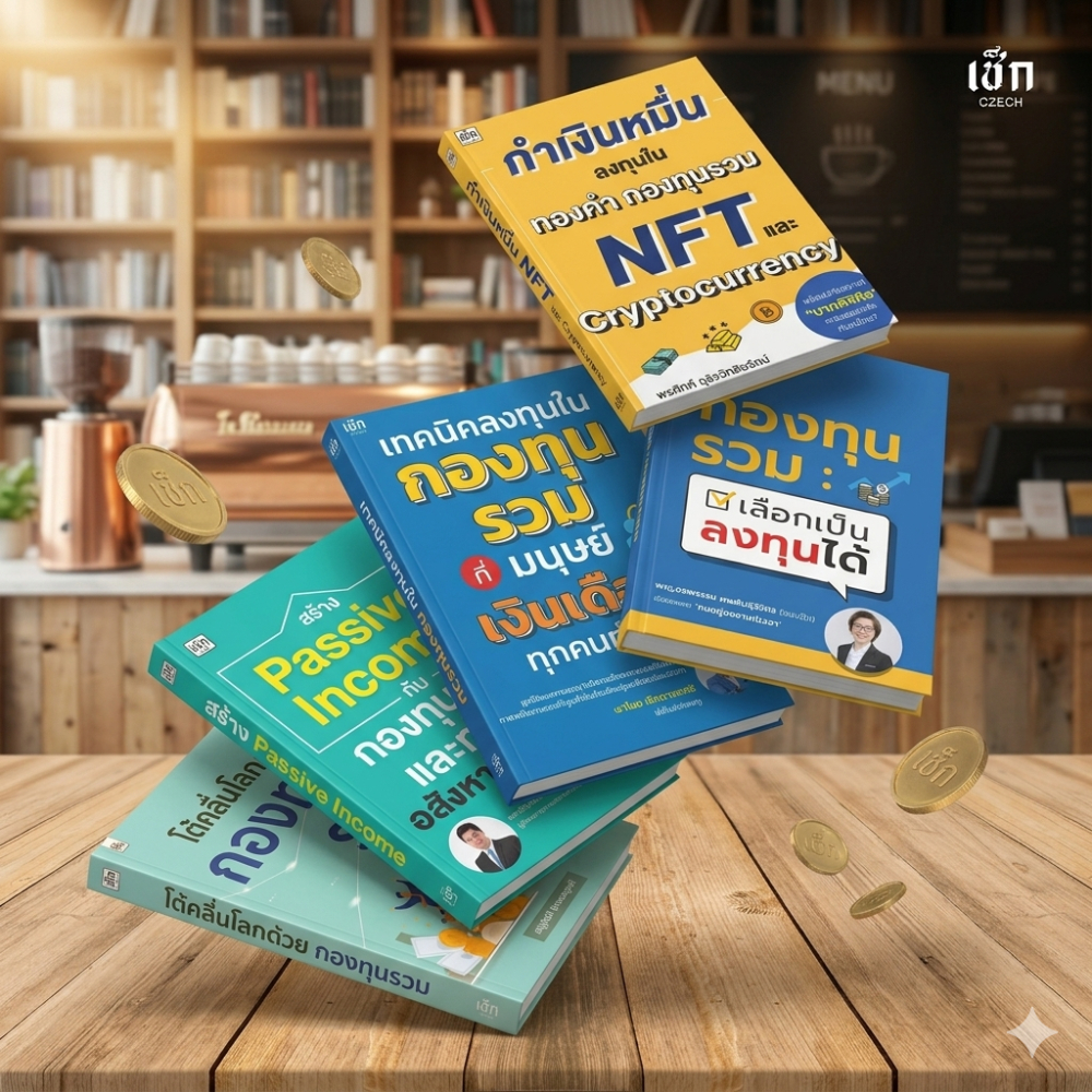 สำนักพิมพ์ เช็ก หนังสือรวมชุด ลงทุนด้วยกองทุนรวม ( 1ชุด 5 เล่ม)