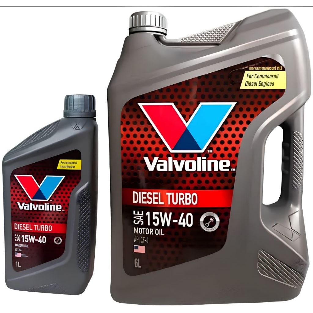 6+1 ลิตร น้ำมันเครื่องยนต์ดีเซล 15W-40 Valvoline (วาโวลีน) DIESEL TURBO (ดีเซลเทอร์โบ)100%