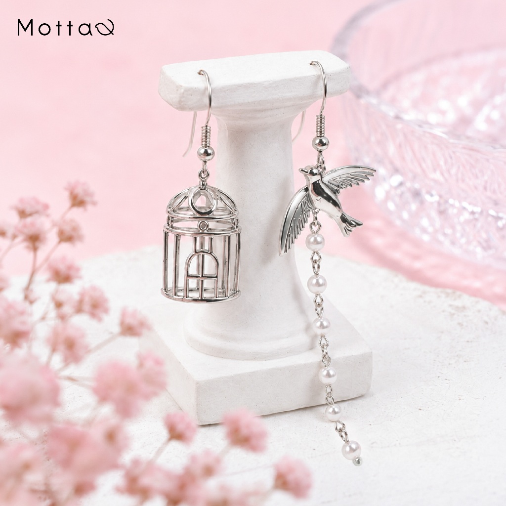 Motta Earring ต่างหูติดหูชุบทองคำขาว รวมต่างหูติดหูแฟชั่น แมทช์ง่ายใส่ได้ทุกวัน