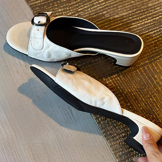 Modshoe รองเท้าส้นสูงผู้หญิง แฟชั่นเกาหลี ส้นหนา 3 ซม พื้นนิ่มพิเศษ ไซส์ 36-40