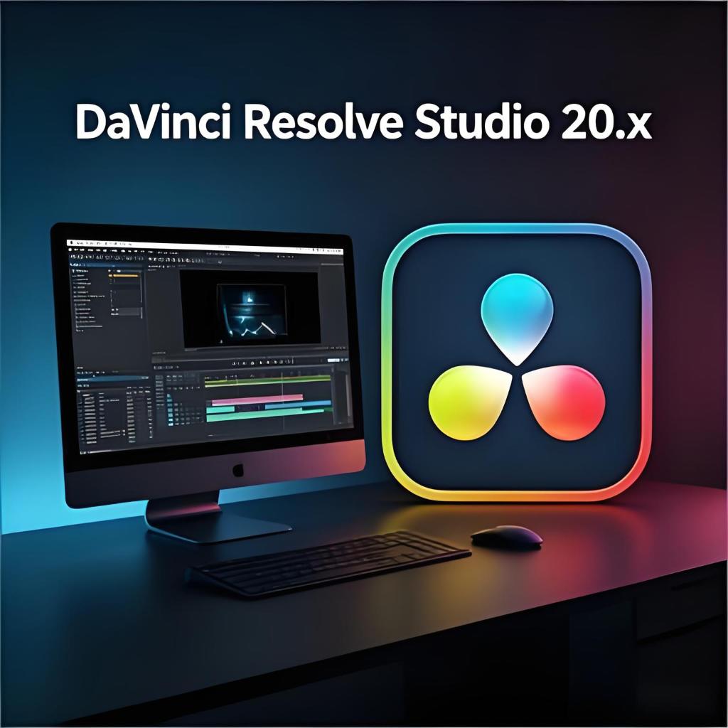 DaVinci Resolve Studio 20.x [ตัวเต็ม] โปรแกรมตัดต่อวิดีโอสำหรับ Windows และ Mac