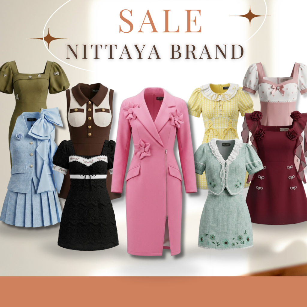 [NITTAYA] GGG รวมรุ่นสุดฮิตรุ่นปัง Nittaya brand ชุดเดรส จั๊มกางเกงขายาว ชุดเซต จั๊มกางเกงขาสั้น