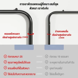 ราวตากผ้า ราวแขวนเสื้อผ้า ตากผ้าบาร์คู่110/130/150CM พร้อมชั้นวางของและตะขอแขวนเสื้อแขวนหมวก มีให้เลือกทั้งสีดำและสีขาว