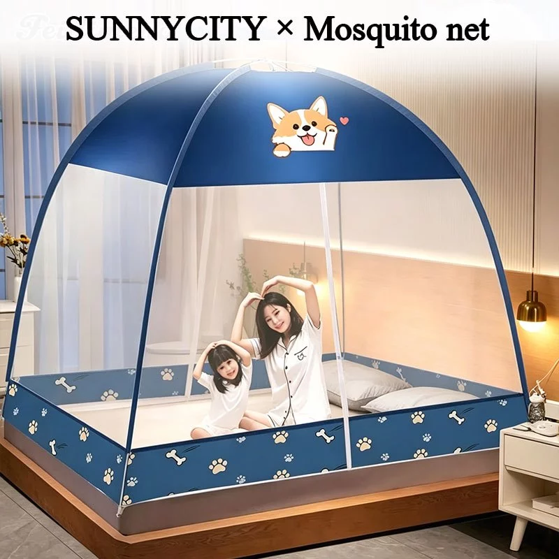 SUN พร้อมส่ง พับได้ มุ้งกันยุง กันแมลง มุ้งเต็นท์ มุ้งครอบผู้ใหญ่และเด็ก 4ฟุต 5ฟุต 6ฟุต 6.6ฟุต