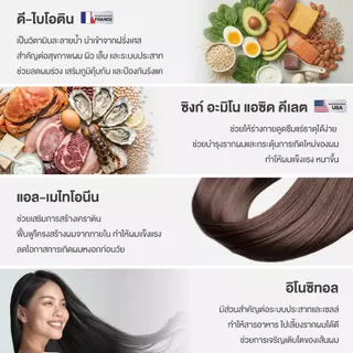 [60 เม็ด] InterCare Biotin Z+ ไบโอติน บำรุงผม ลดผมร่วง แก้ผมบาง 60 เม็ด