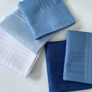 ผ้าเช็ดหน้าฝ้ายแท้ 100% สีเข้ม นุ่ม ซับน้ำดี แห้งไว ขนาด 41 ซม. [CT-40]