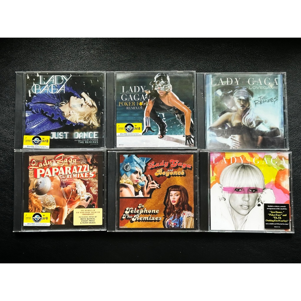 Lady Gaga CD Single แผ่นมือ 1 New & Sealed : Poker Face Paparazzi Telephone Just Dance Judas Alejandro Bad Romance Judas