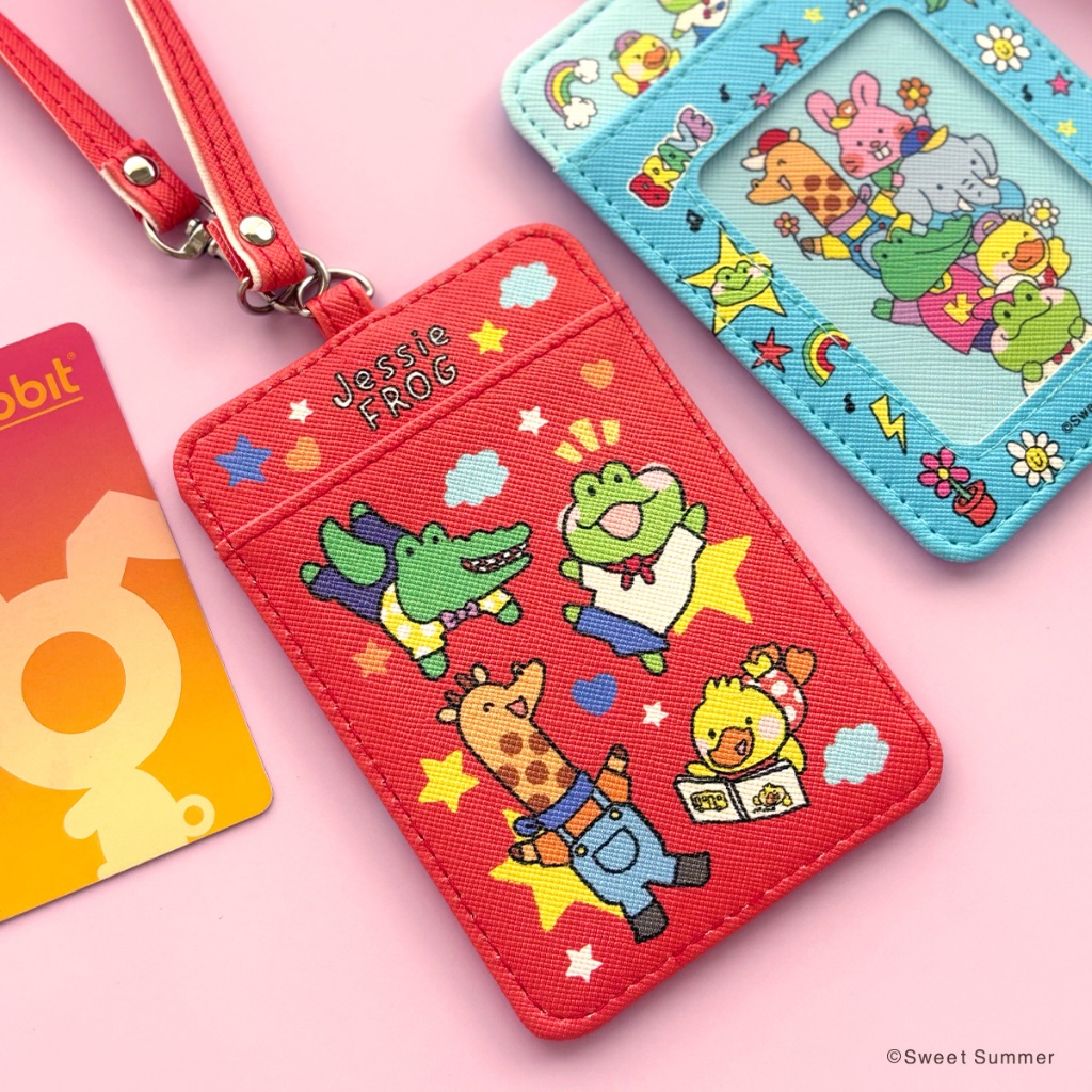 ซองใส่บัตร Jessie Frog สำหรับใส่บัตรนักเรียน บัตรรถไฟ