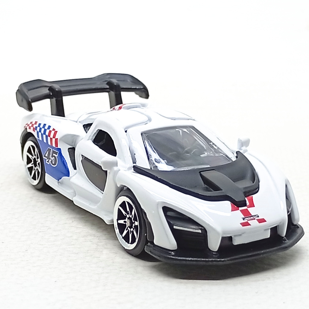 Majorette McLaren Senna Racing สีขาว scale 1/56 (3 inches) no Package