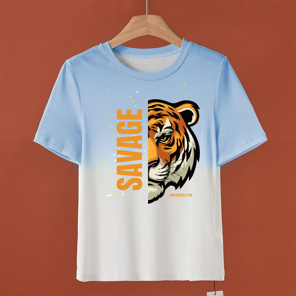 เสื้อยืดทูโทน แขนสั้น เหมาะกับหน้าร้อน TD05-1169