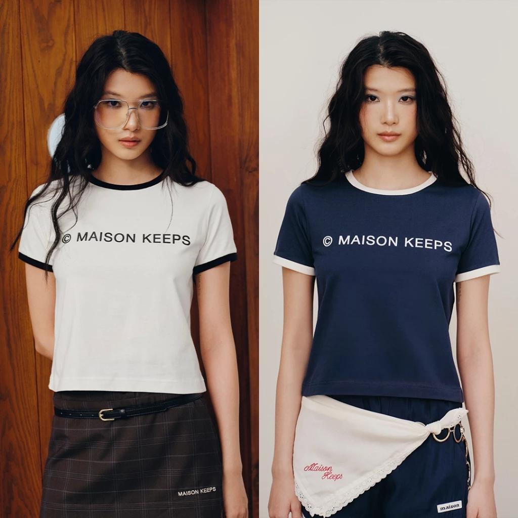 maison KEEPS | The Ringer Mark Logo Tee | เสื้อยืด สกรีนโลโก้ Mark