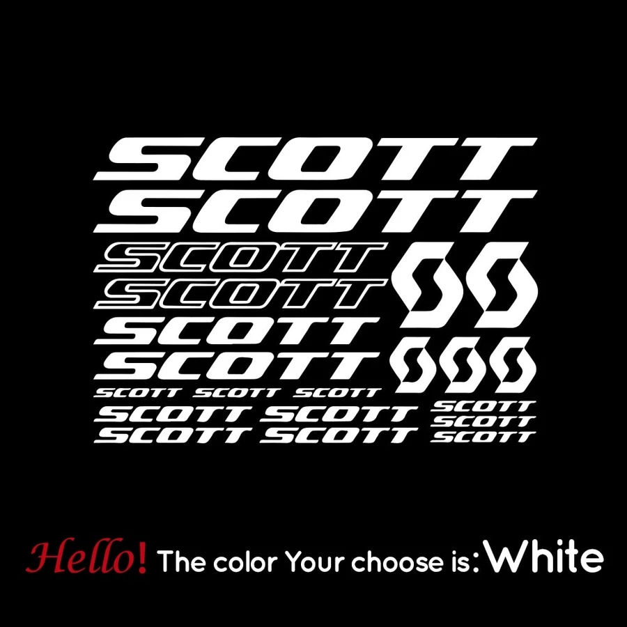 ขายร้อน SCOTT สติกเกอร์สําหรับจักรยานกรอบตกแต่ง Mtb ขี่จักรยานสติกเกอร์ไวนิล SCOTT แผนที่จักรยาน Decals