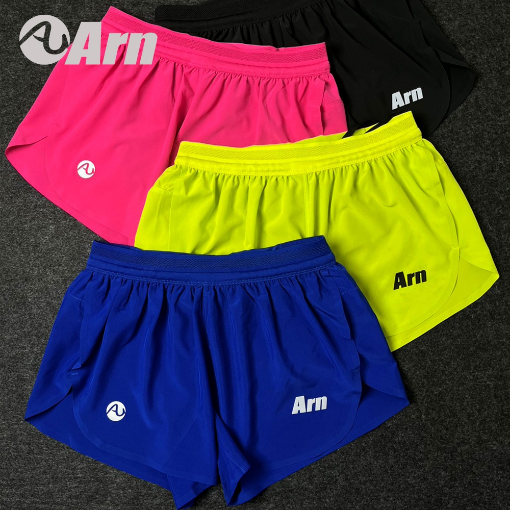 กางเกงวิ่งมาราธอน AU RUNNING 3" มีซิปกระเป๋าหลังใส่สบายน้ำหนักเบา