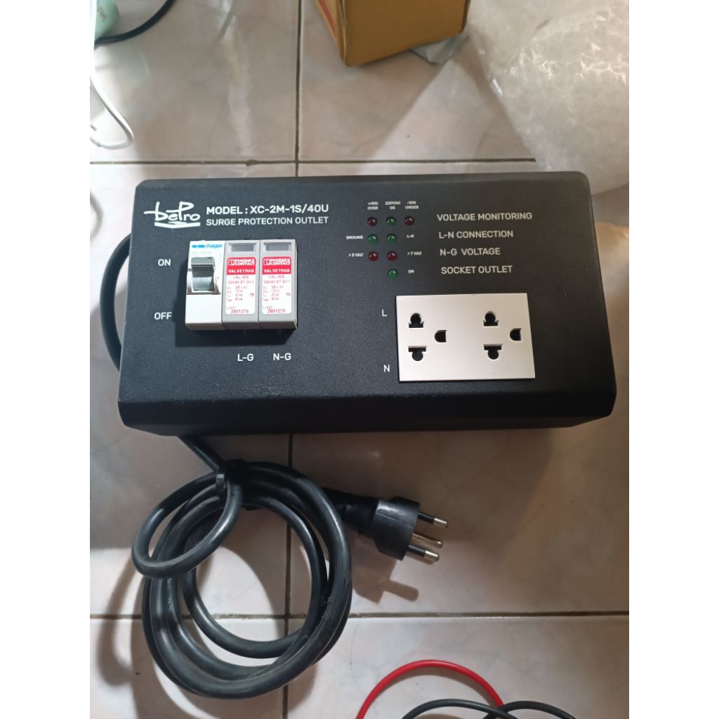 ปลั๊กไฟ ปลั๊กพ่วง Be Pro (มือสอง) มี Surge Protection เทสแล้วใช้งานได้ปกติ