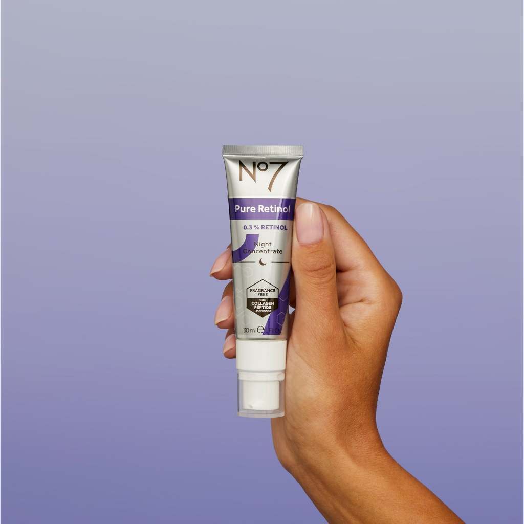 No7 Pure Retinol 0.3% Retinol Night Concentrate Serum 30 ML. นัมเบอร์เซเว่น เพียว เรตินอล 0.3% เรติน