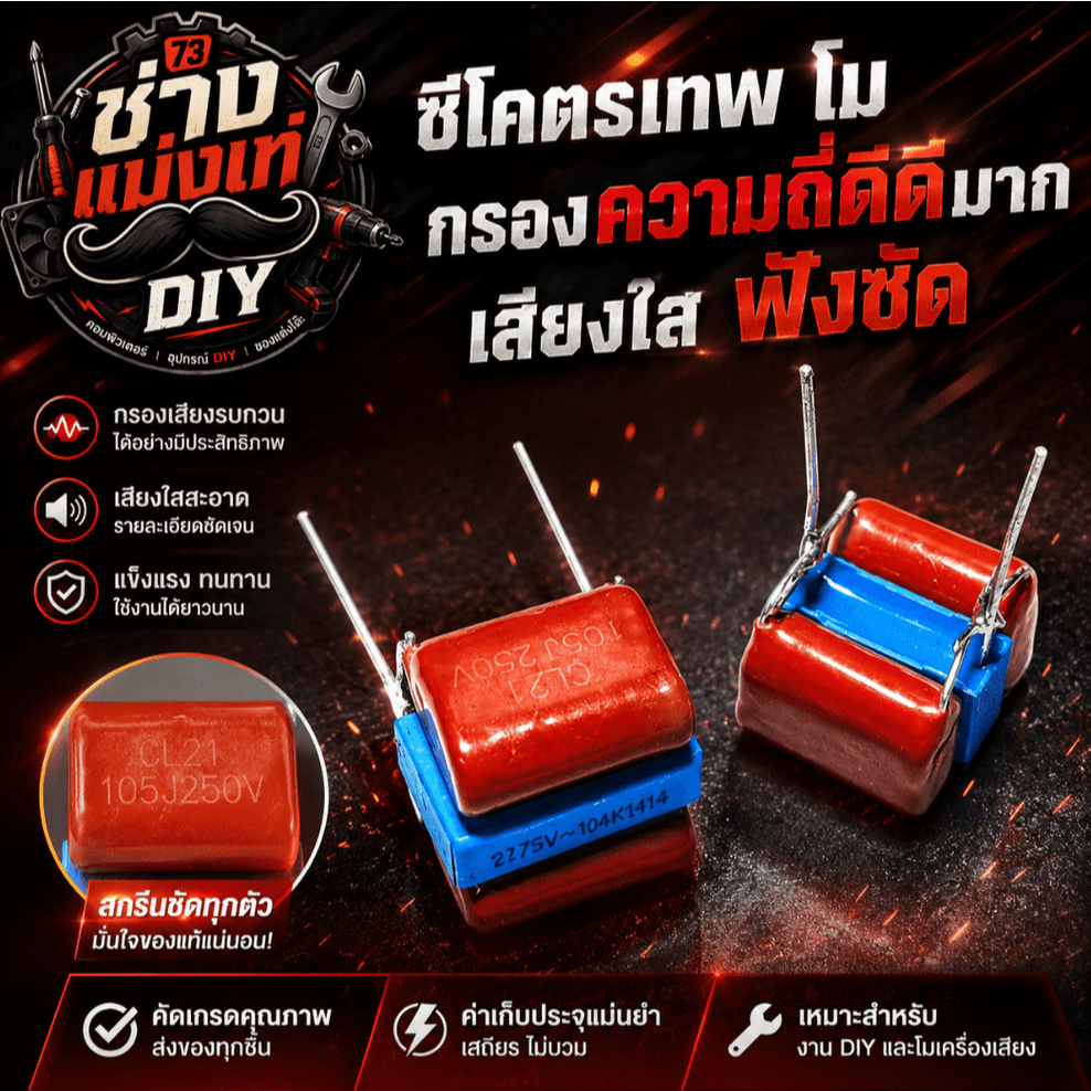 ซีเสียงแหลมคุณภาพสูง กรองความถี่ดีมาก เสียงใส ได้ 2 ชิ้น ใช้กับลำโพงทุกรุ่น