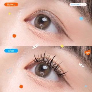 Bohktoh x 4U2 รุ่น Bare Lashes ขนตาแบบช่อมีกาวในตัวงอนสวยเป็นธรรมชาติ