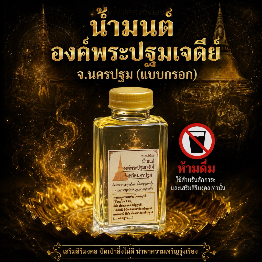 น้ำมนต์องค์พระปฐมเจดีย์จ.นครปฐม(แบบกรอก)