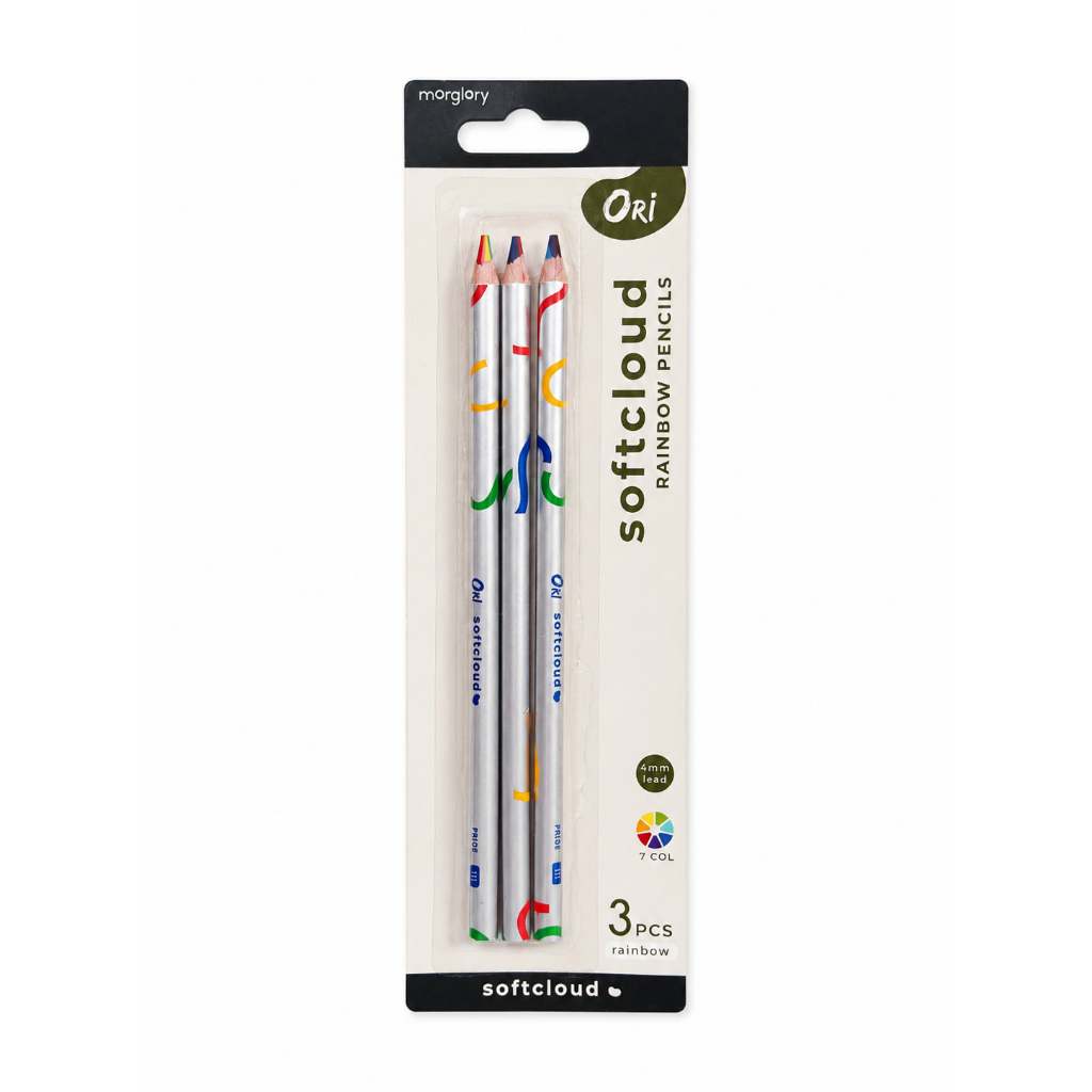 ORI Soft cloud Rainbow Colored Pencils Rainbow ดินสอสีรุ้ง Soft cloud