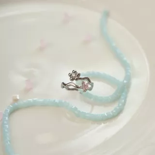 earika.earrings - Petal Wisp Ring แหวนดอกไม้เกลียว วัสดุสแตนเลส (stainless steel) ใส่อาบน้ำได้ เหมาะสำหรับคนแพ้ง่าย