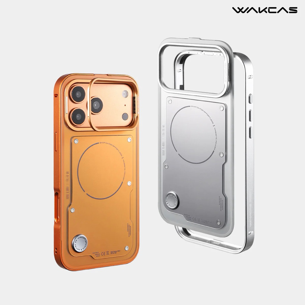 (ร้านไทย) Wakcas รุ่น Detachable Metal Frame Case ของ 17ProMax/17Pro, 16ProMax/16Pro