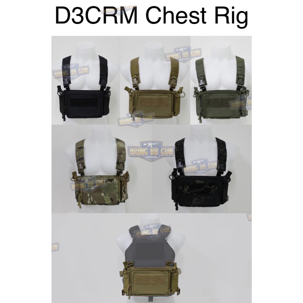 เสื้อเอี๊ยมตกปลา/สายโยงบ่า รุ่น D3CRM (D3CRM Chest Rig) (Micro Chest Rig)