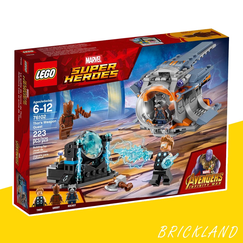 LEGO Marvel 76102 Thor’s Weapon Quest ของแท้ Rare Retired Set