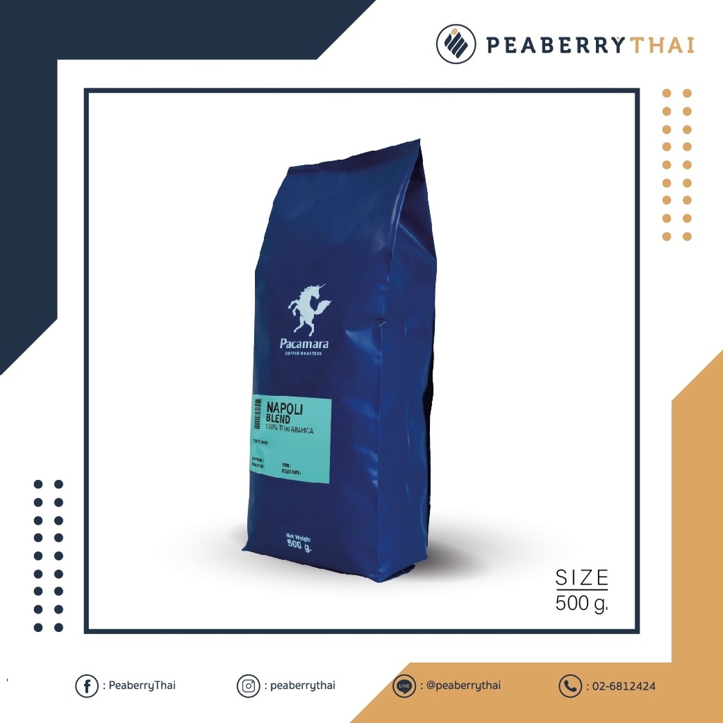 [ยกลัง 10Kg / 20 ถุง] Pacamara Blend ขนาด 500g