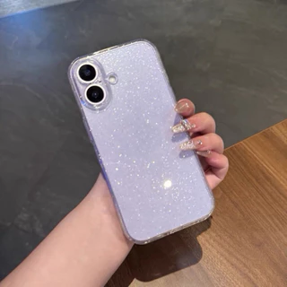 เคสใสกากเพชร สำหรับ 17 pro max for iPhone 16 16Pro 16Promax 16plus ไอโฟน 16 Pro max for iPhone16 For iphone17