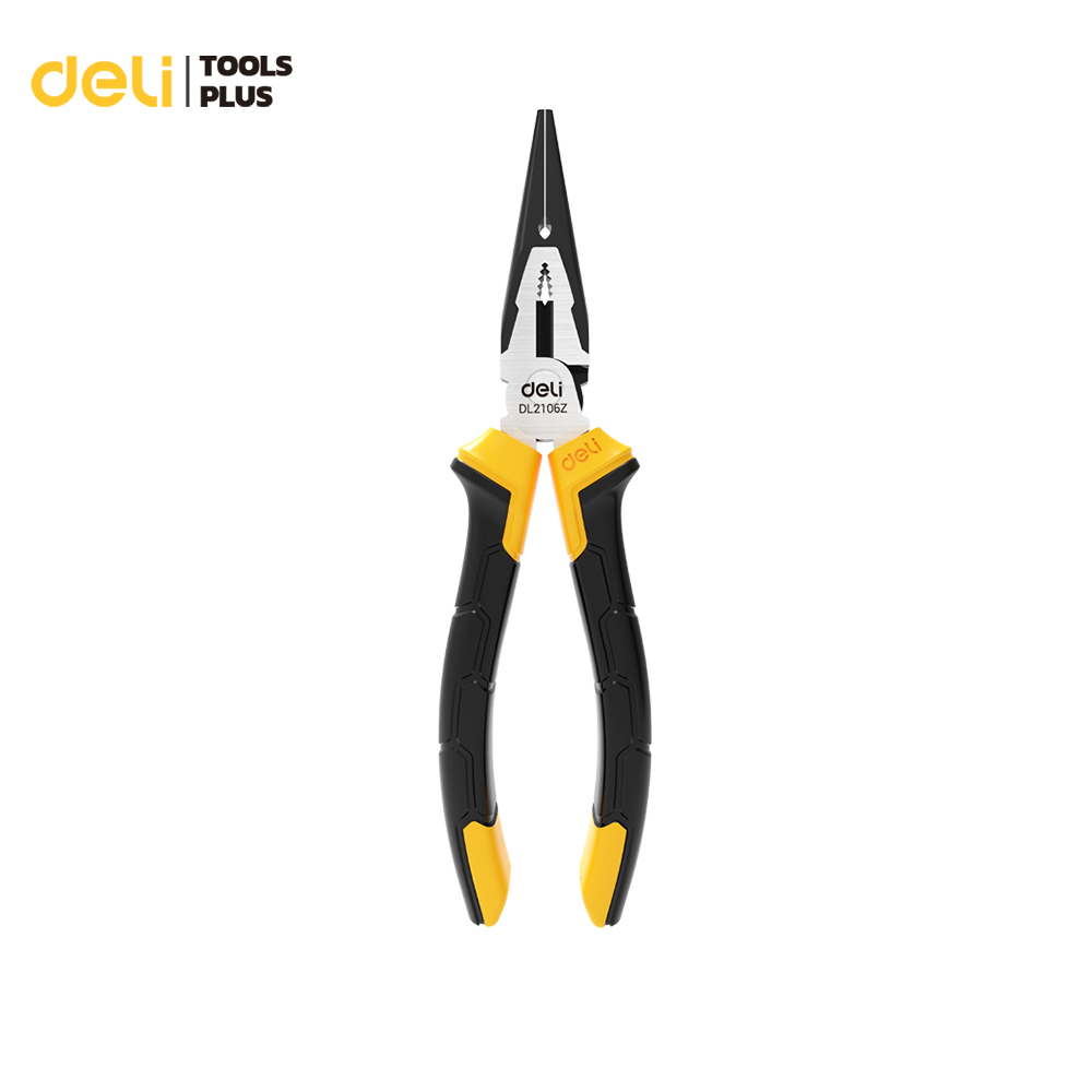 Deli คีม คีมปากปากแหลม คีมดัดลวด โลหะ สายไฟ คีมอเนกประสงค์ 6 และ 8 นิ้ว Long Nose Pliers