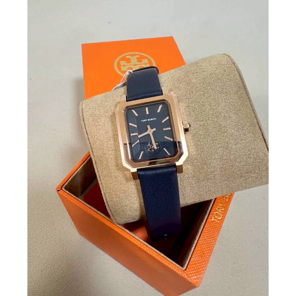 พร้อมส่งในไทย ของแท้ 100 % Tory Burch รุ่น Robinson Rectangular Watch No.TBW1501