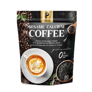 กาแฟงาดำแคลเซียม 30 ซอง บำรุงกระดูกและข้อต่อPimanda Sesame Calcium Coffee กาแฟปรุงสำเร็จชนิดผง ผสมแคลเชียมงาดำ