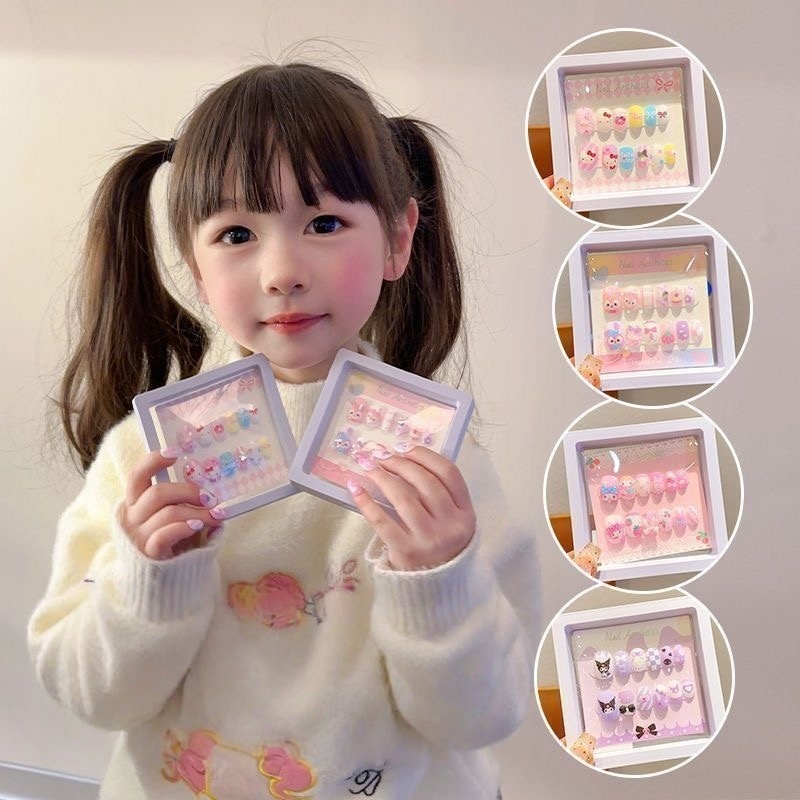 Kulomi สติกเกอร์ติดเล็บการ์ตูนสำหรับเด็ก