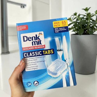 DenkMit Dishwasher Cube 65เม็ด ก้อนล้างจาน สำหรับเครื่องล้างจาน ล้างคราบมันได้สะอาด​ เม็ดล้างจาน